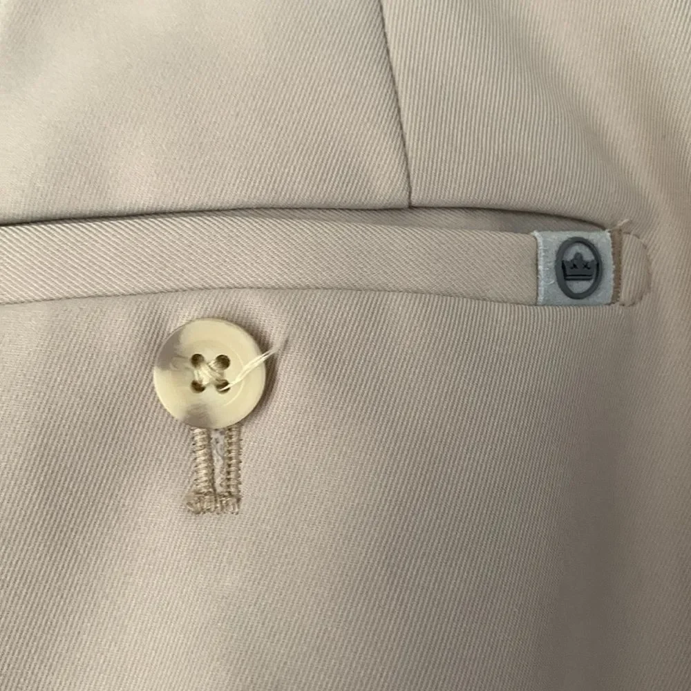 Peter Millar Beige 100% Polyester Men’s Pants Size 40/32